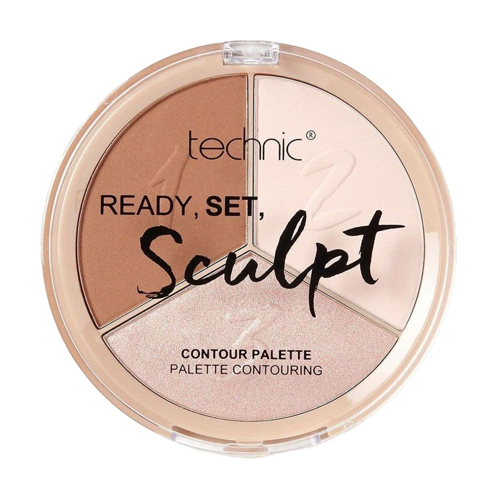 Палетка для контурингу обличчя technic Ready Set Sculpt Contour Palette, Fair, 9.9 г